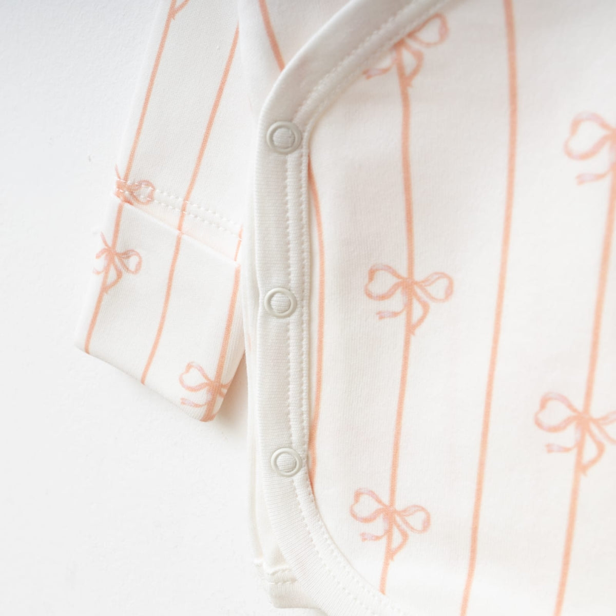 Baby Girl Bow Print 3-Piece Set | Wrap Top, Pants & Matching Hat