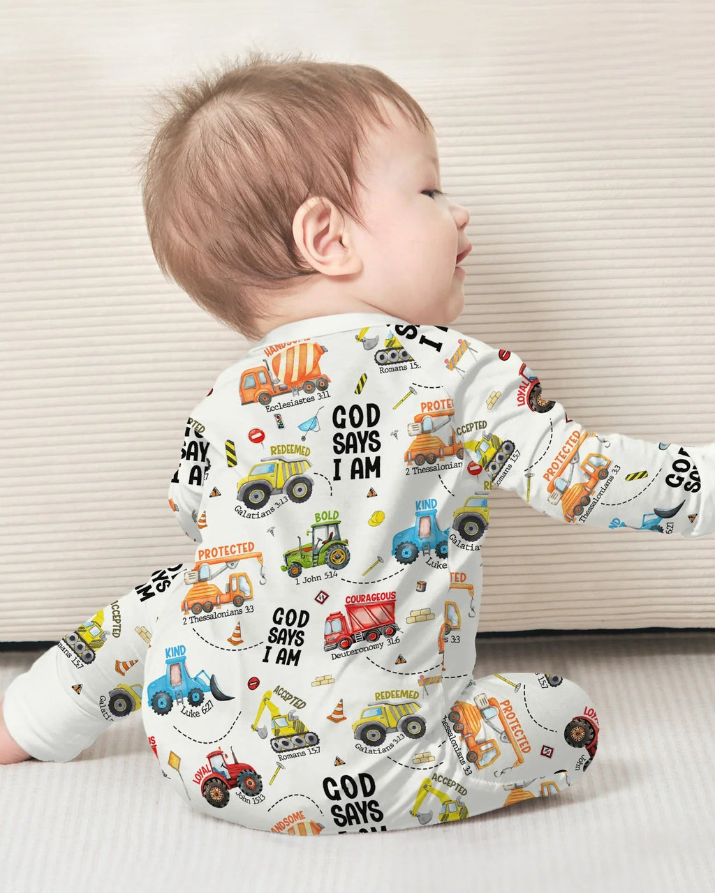 God Says I Am Boy Bamboo Convertible Zippy