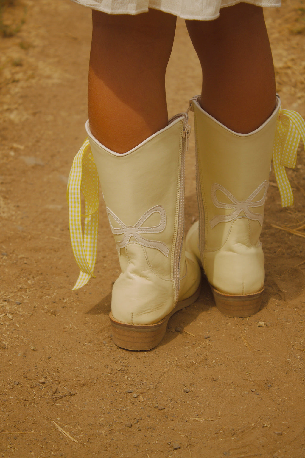 Chasing Daisies Butter Yellow Toddler Cowgirl Boots