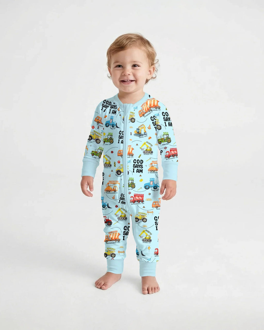 God Says I Am Boy Bamboo Convertible Zippy