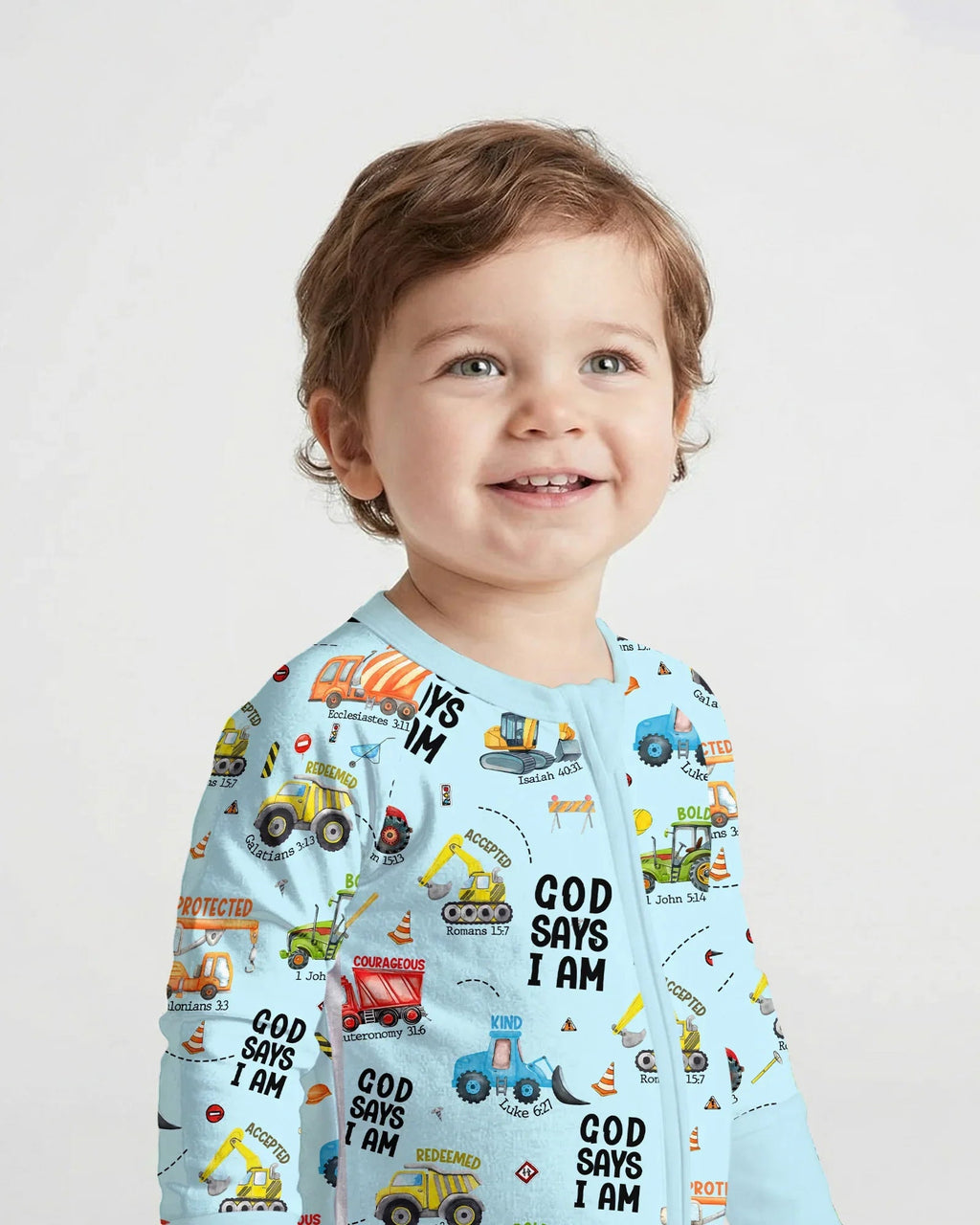 God Says I Am Boy Bamboo Convertible Zippy