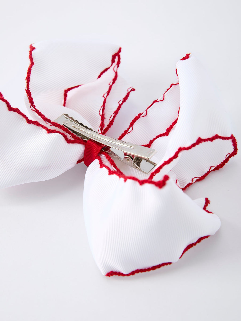 Back-to-school Apple Applique Girls Hairbow 4 Inches/6.25 inches