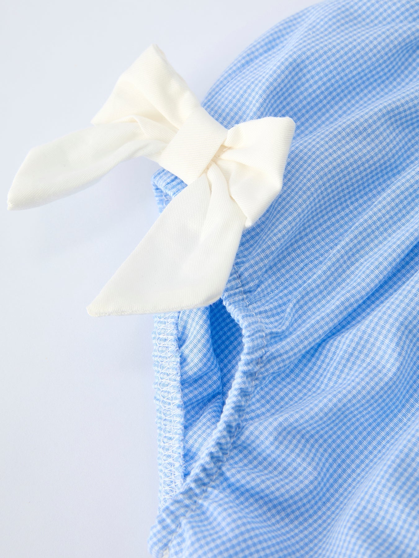 Blue Petal Peter Pan Collar Christening Baby Girls Bloomer Set