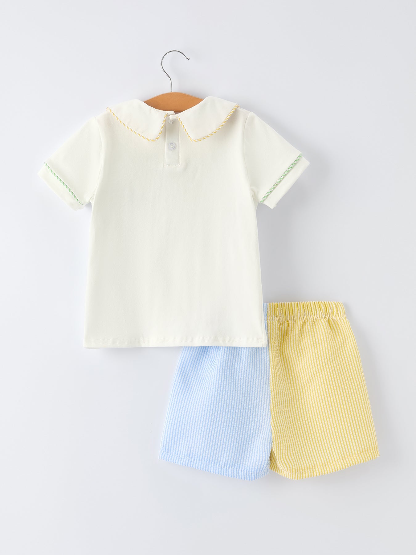 "Jesus Loves Me "Embroidered Toddler Boys' Set