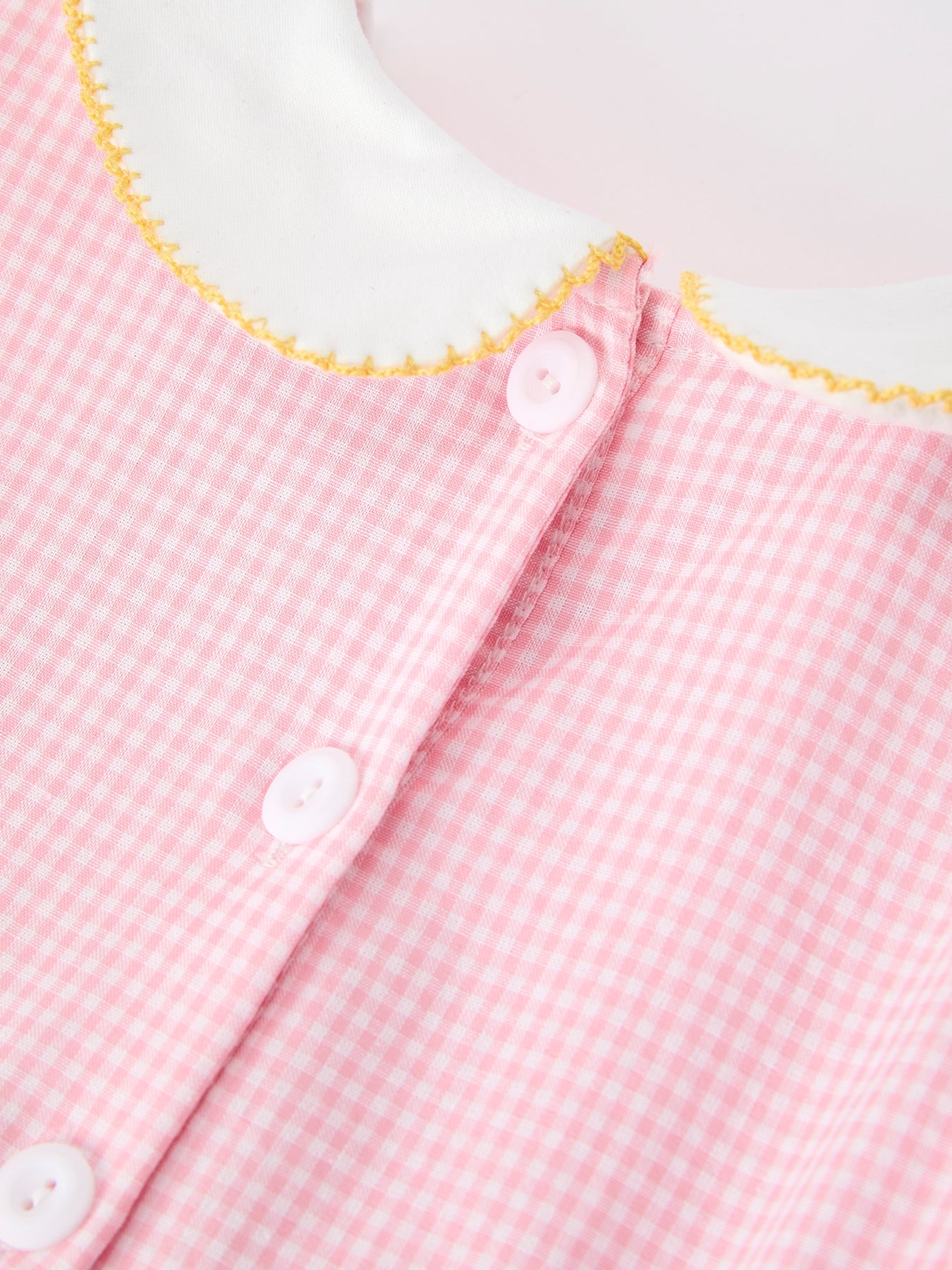 Girls Back To School Pencil Twirl Dress Bow Applique Smocked
