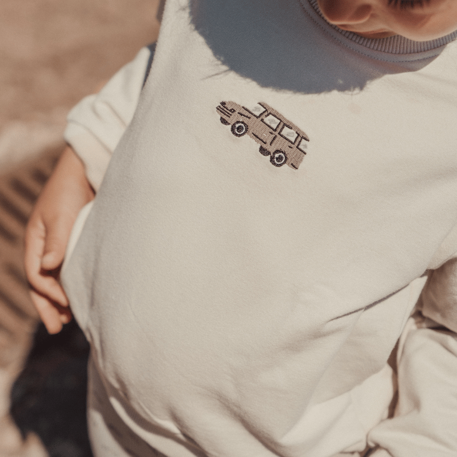 Vintage Car Embroidered Sweatshirt
