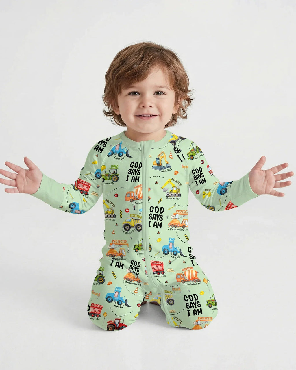 God Says I Am Boy Bamboo Convertible Zippy