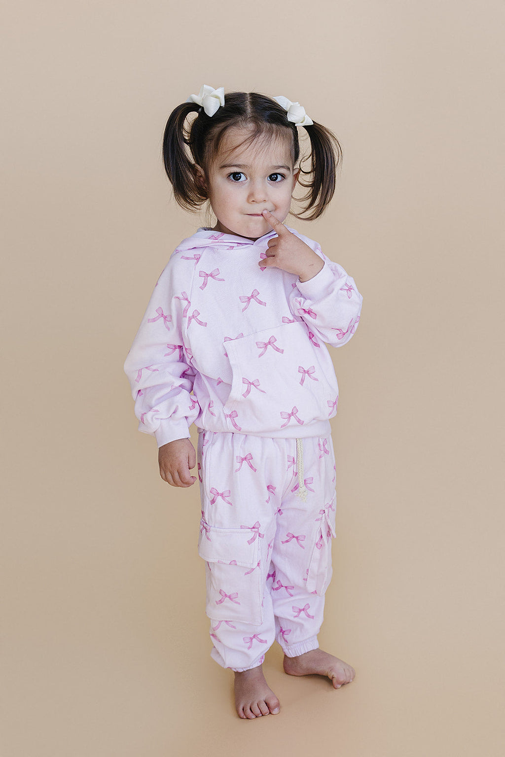 Cargo Jogger Set | Pink Bows