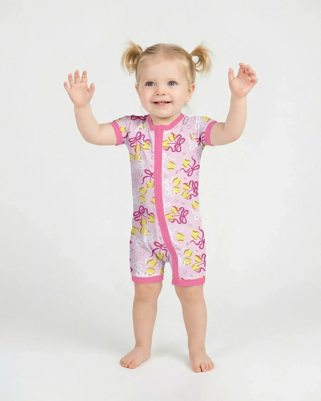 Softball Cherry Bamboo Shorty Zippy