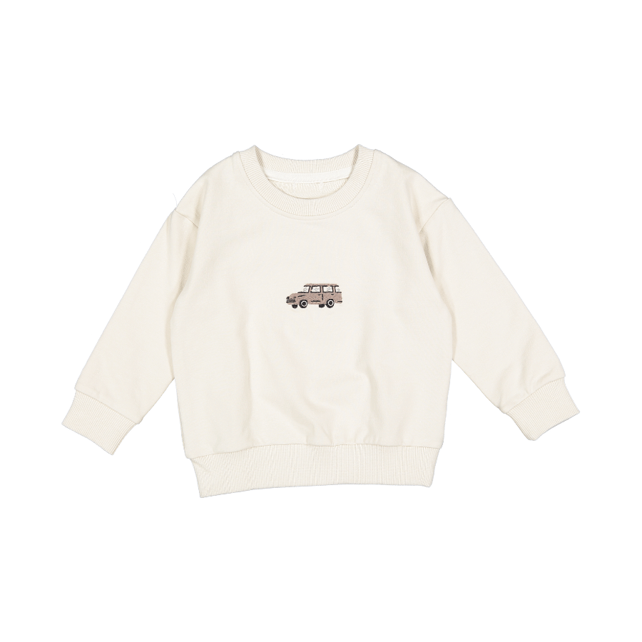 Vintage Car Embroidered Sweatshirt
