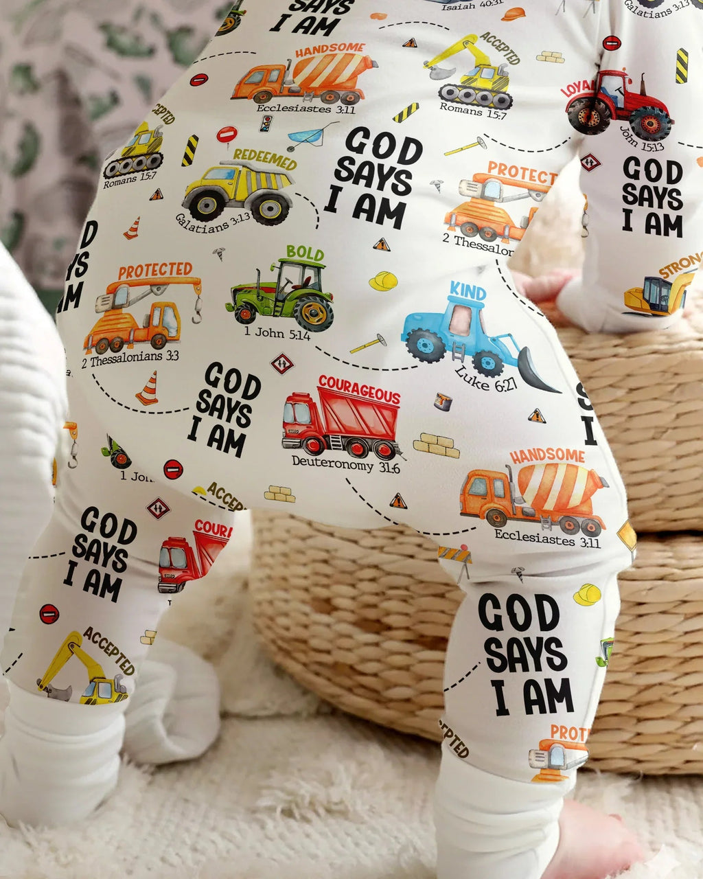 God Says I Am Boy Bamboo Convertible Zippy