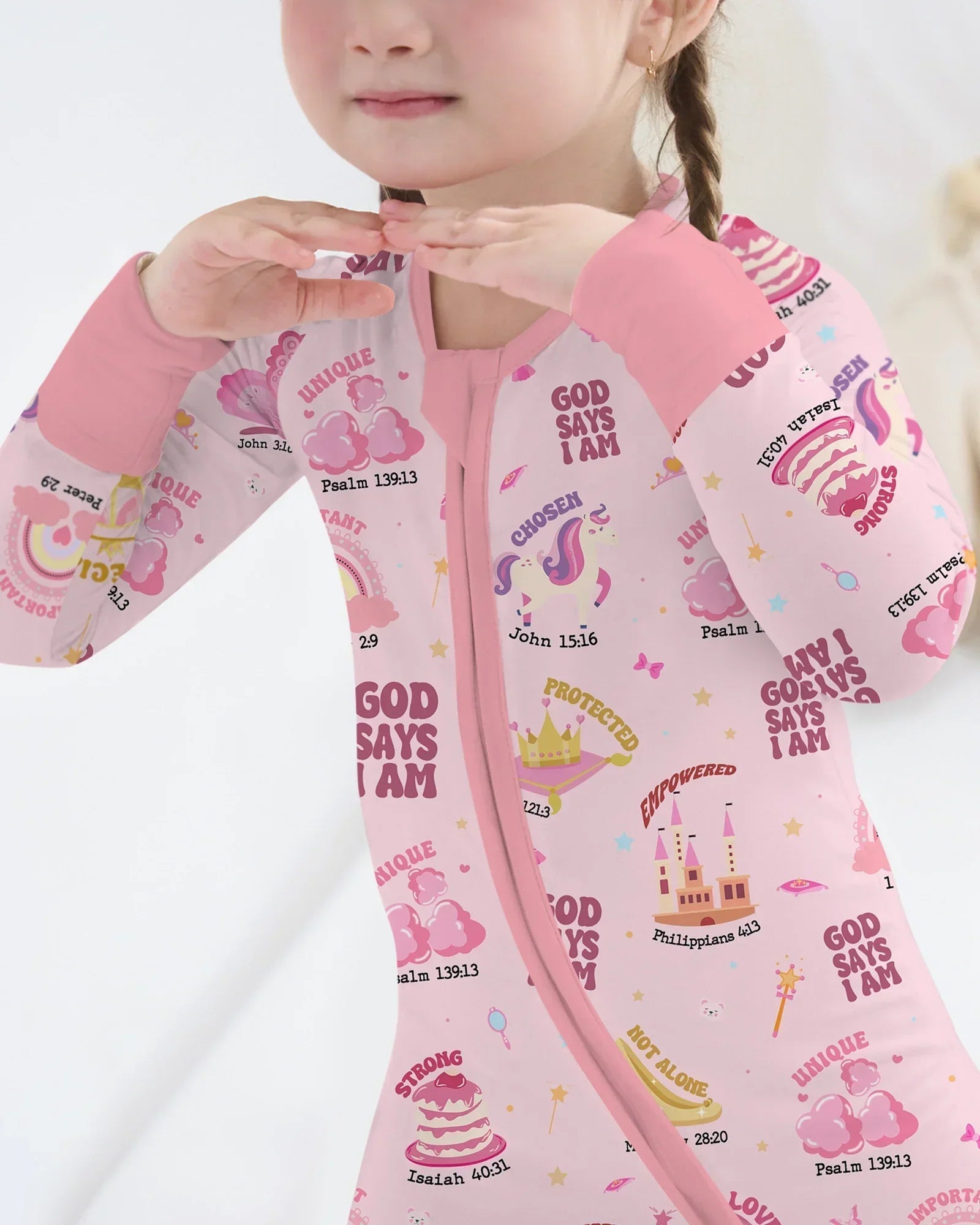 God Says I Am Girl Bamboo Convertible Zippy