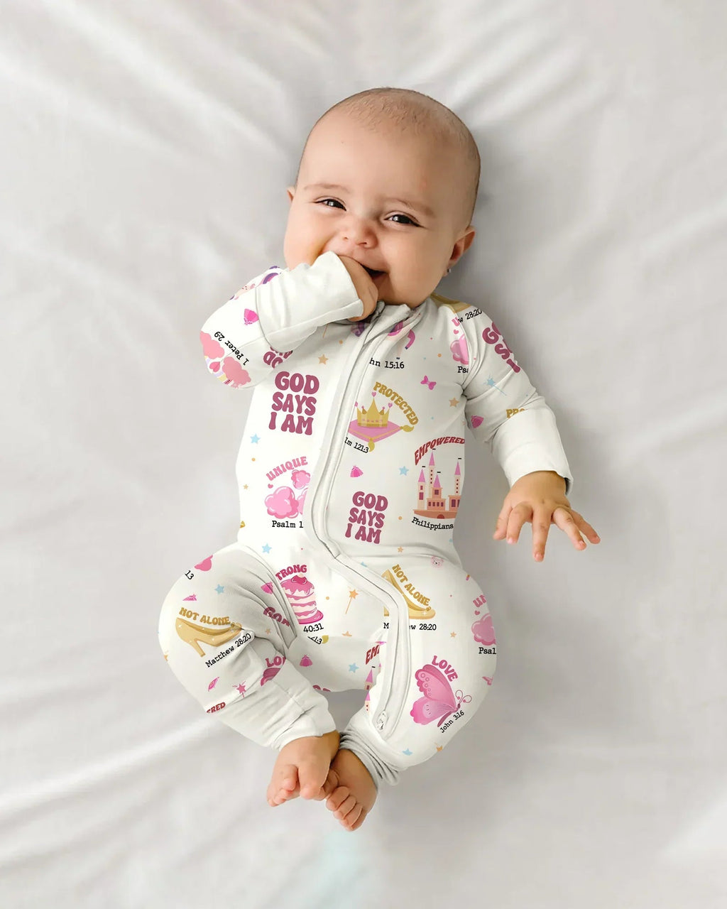 God Says I Am Girl Bamboo Convertible Zippy
