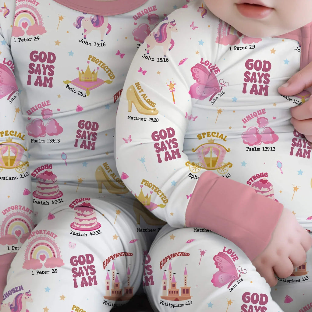 God Says I Am Girl Bamboo Convertible Zippy