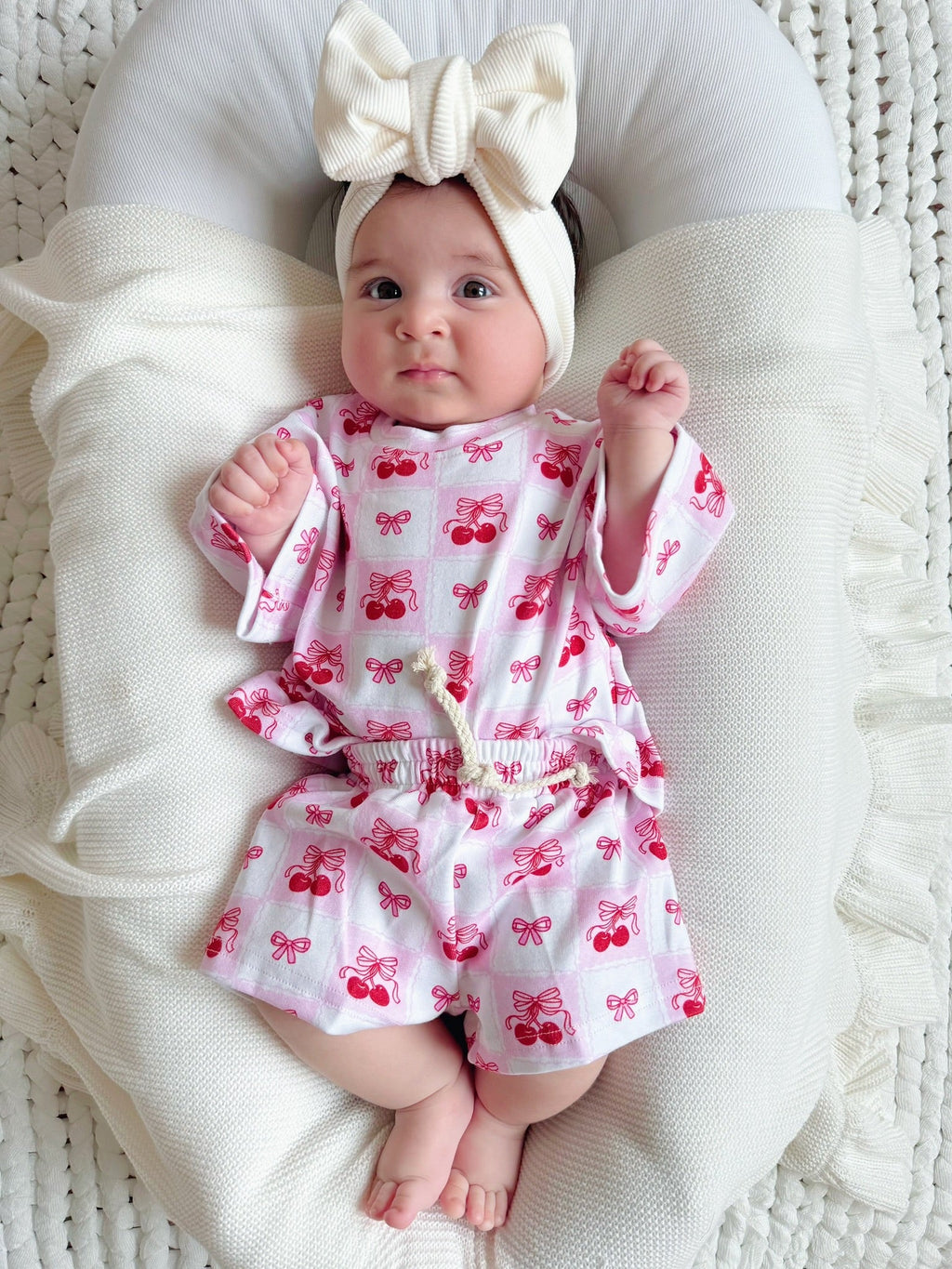 Shorts Set | Checkered Cherry