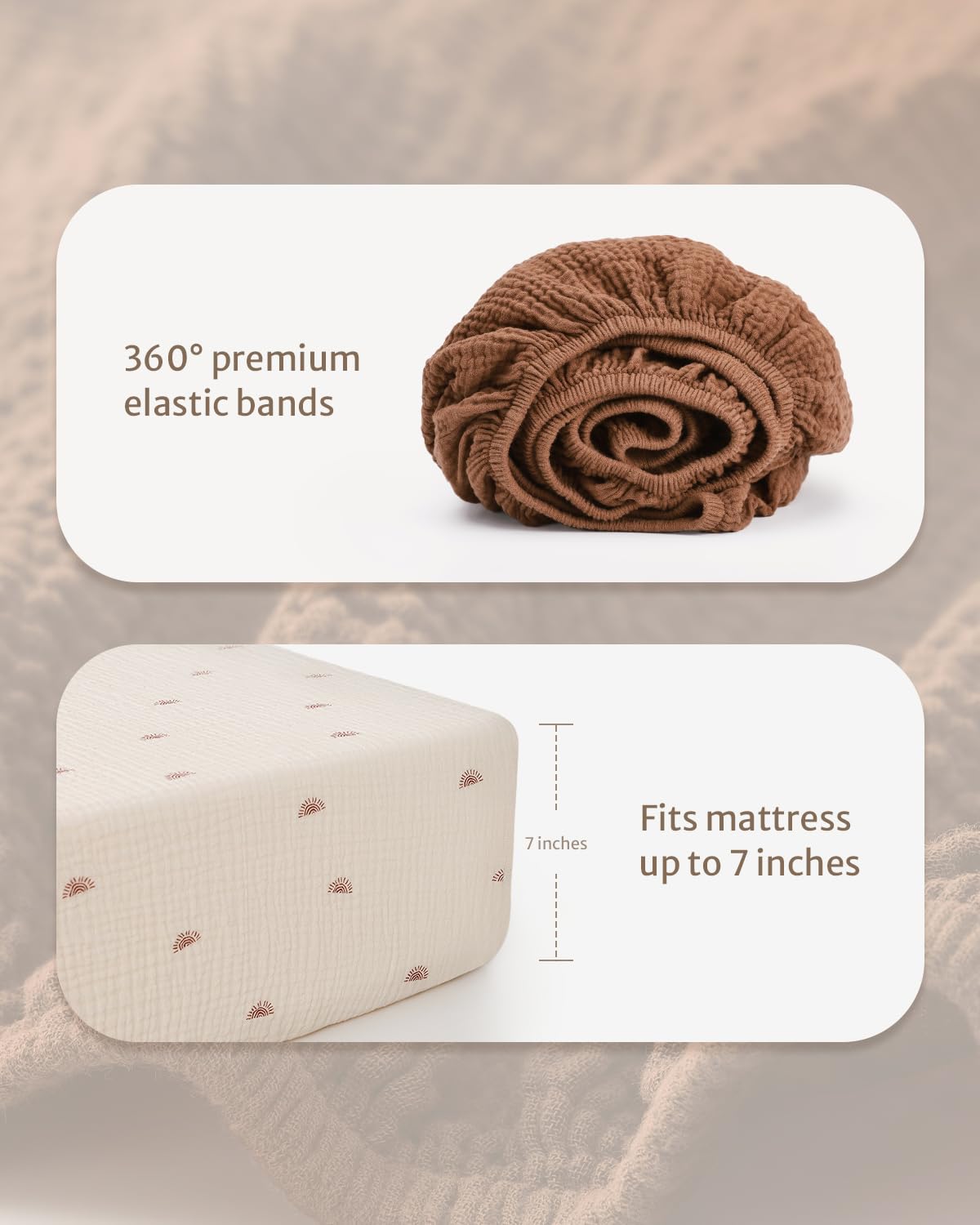 Blissful Diary Muslin Crib Sheets 2Pack