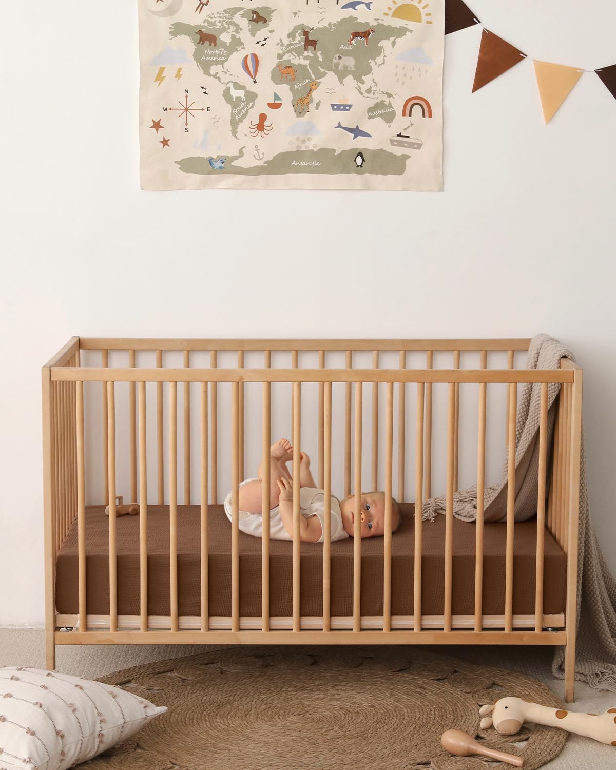Blissful Diary Muslin Crib Sheets 2Pack