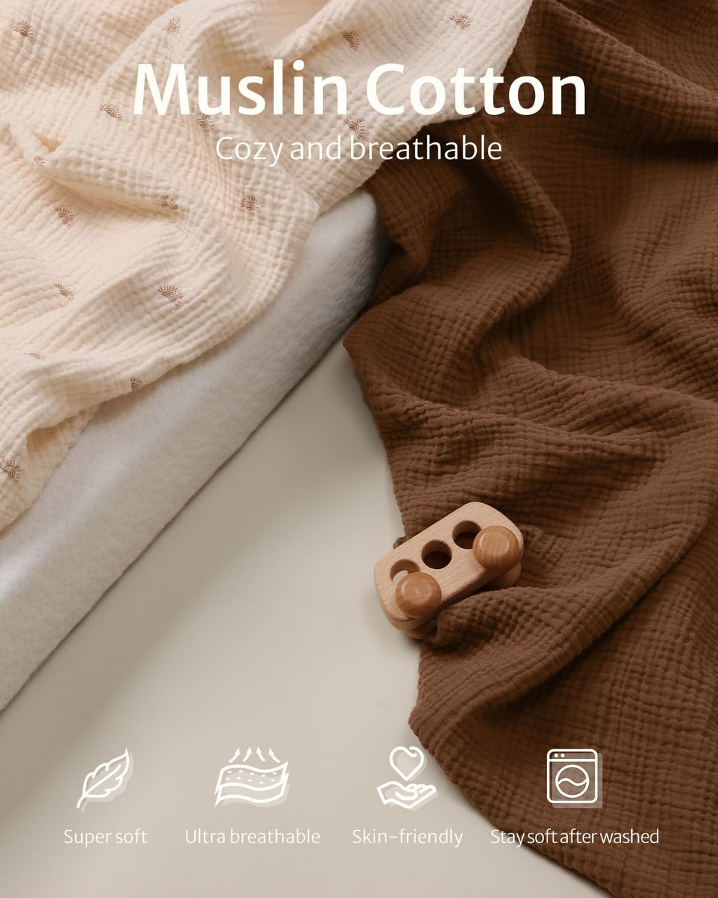 Blissful Diary Muslin Crib Sheets 2Pack