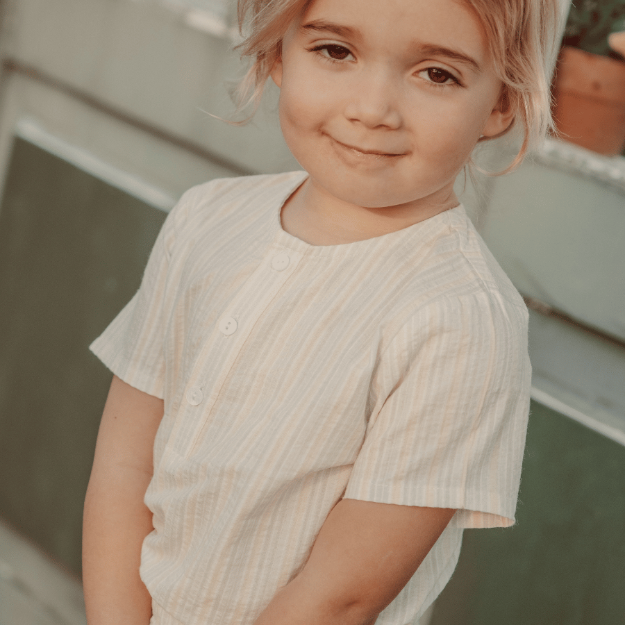 The Woven Tunic Top - Summer Stripe