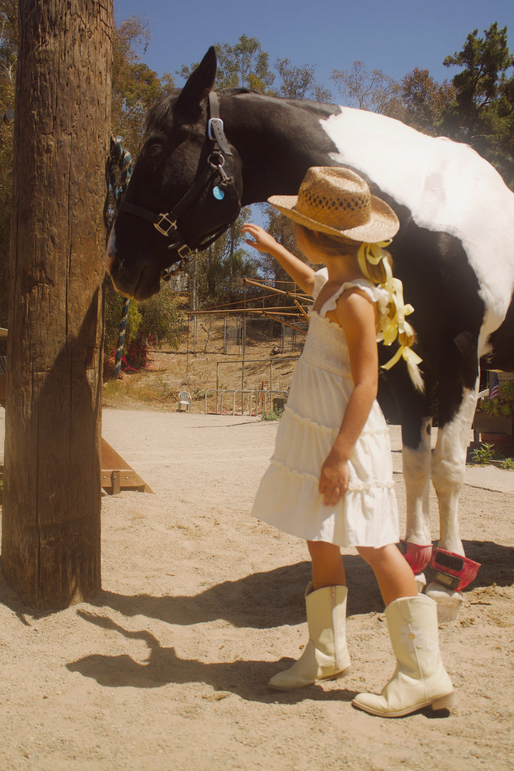 Chasing Daisies Butter Yellow Toddler Cowgirl Boots
