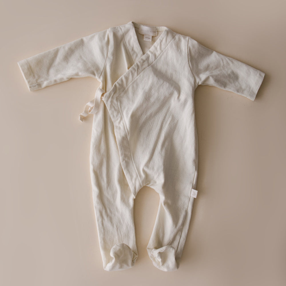 Cotton Footed Kimono  | Natural