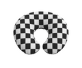 Race Black & White Checkered Nursing Pillow Cover