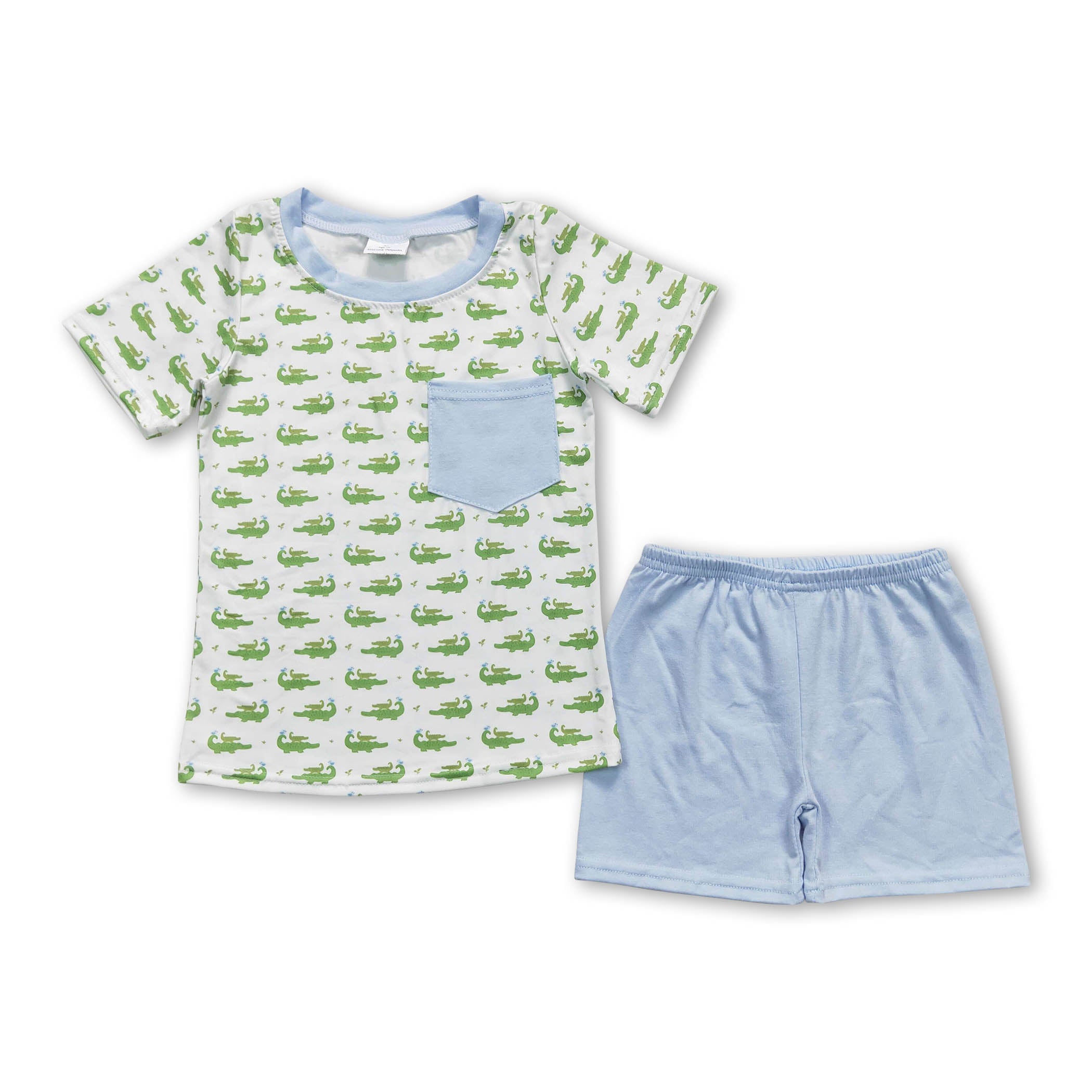 Boys Crocodile Short Set