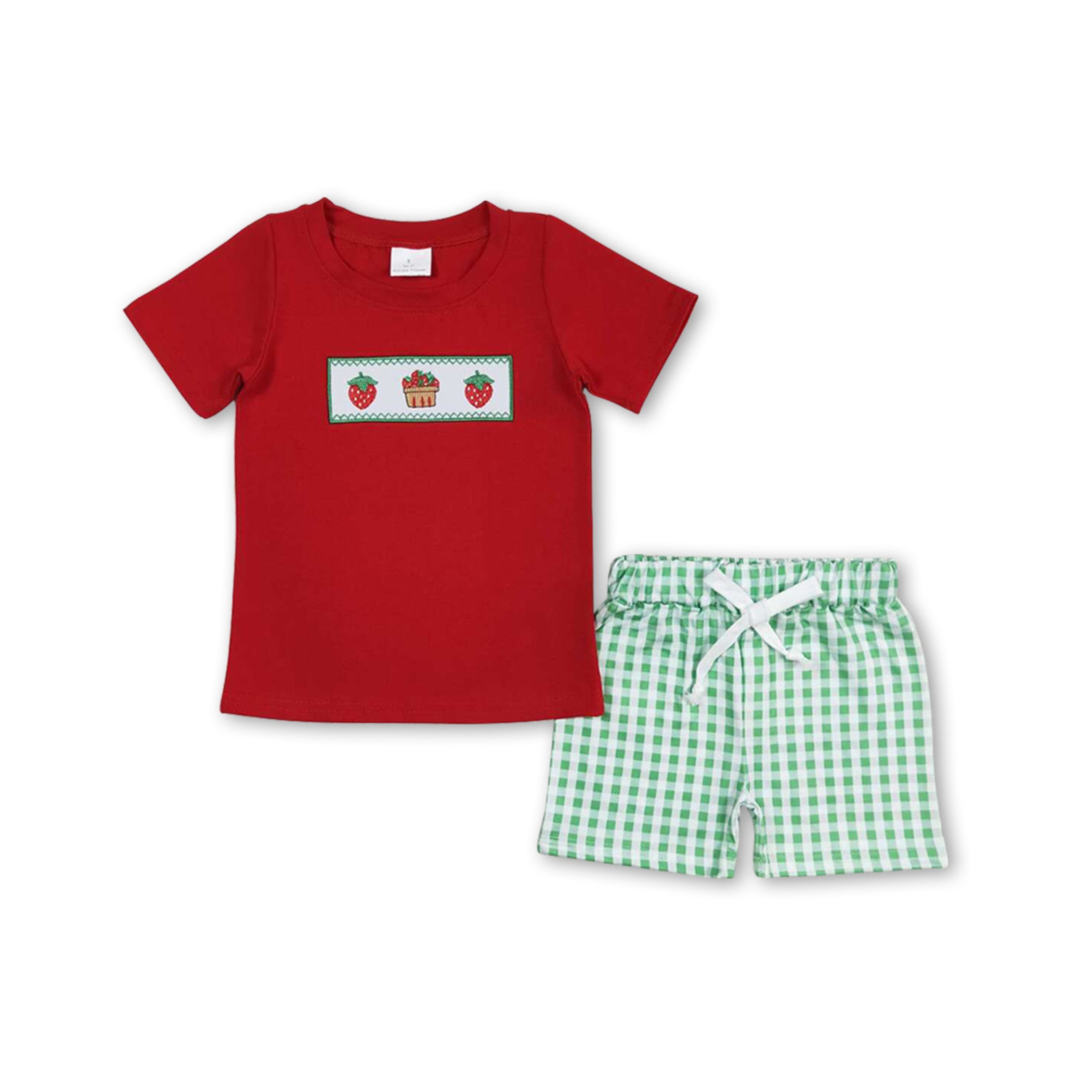 Boys Strawberry Short Set