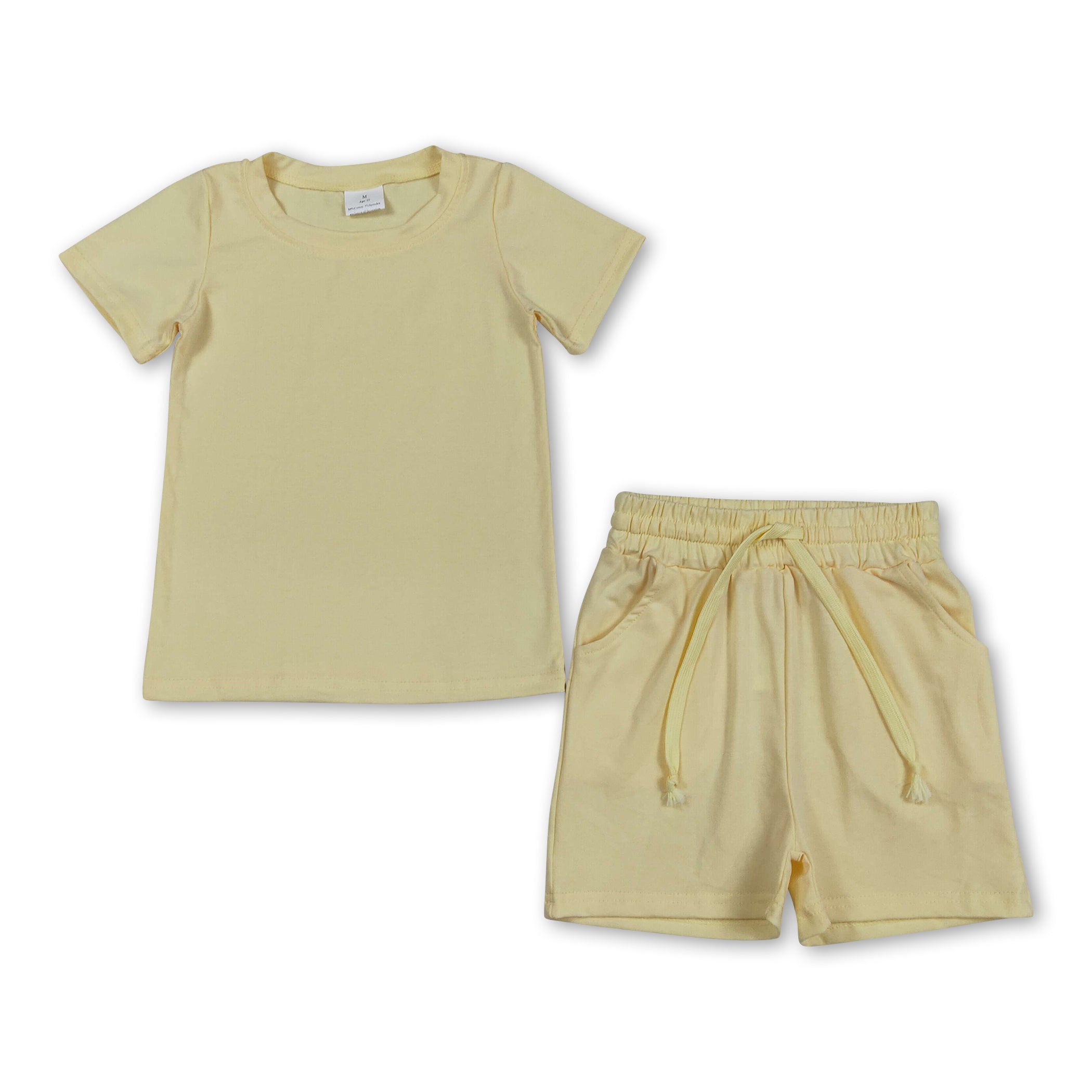 Boys Yellow Short Set