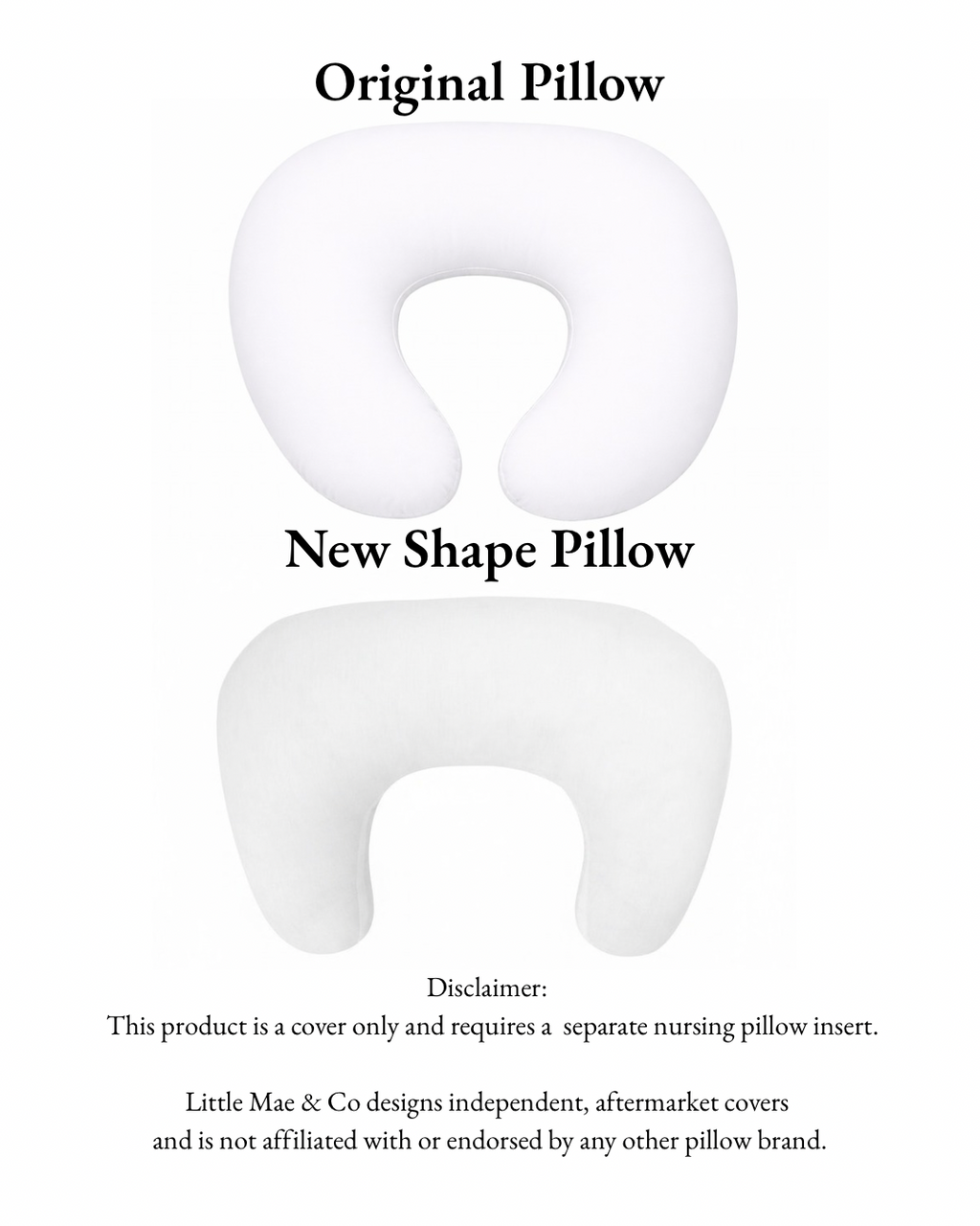 Haven Beige Gingham Ruffle Nursing Pillow Cover