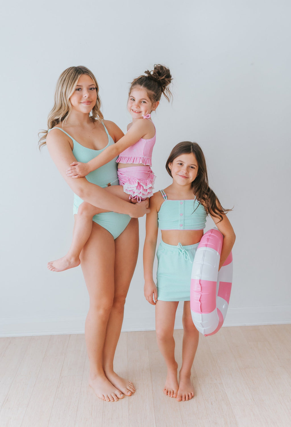 Paradise Pink Gingham High Waisted Bikini