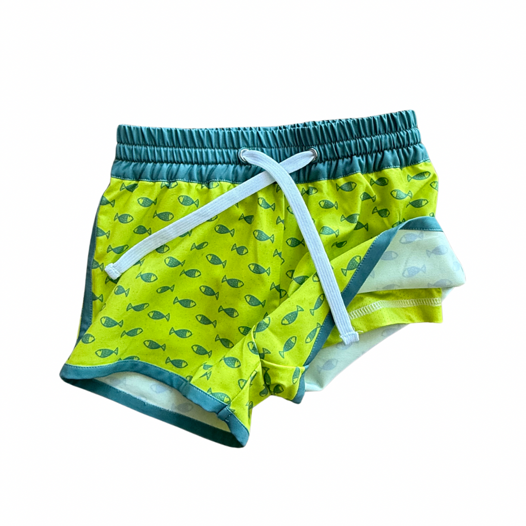 neon fish hybrid shorts