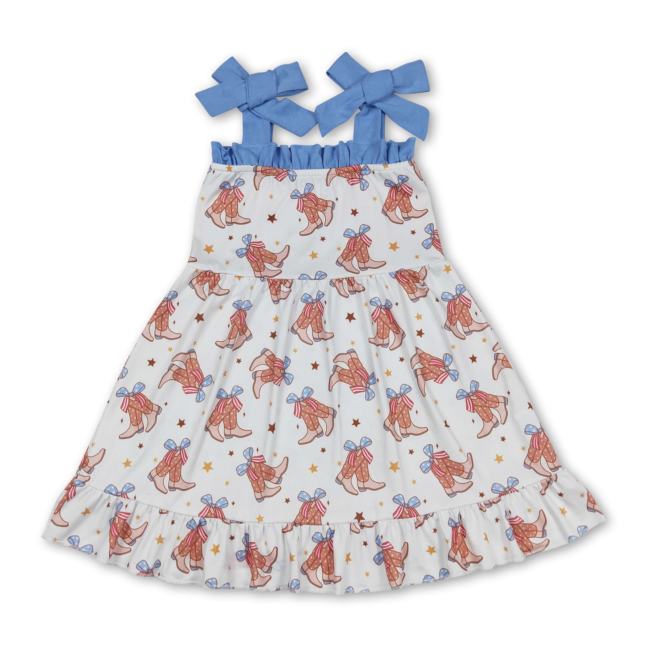 Red, White, and Blue Boots Dress