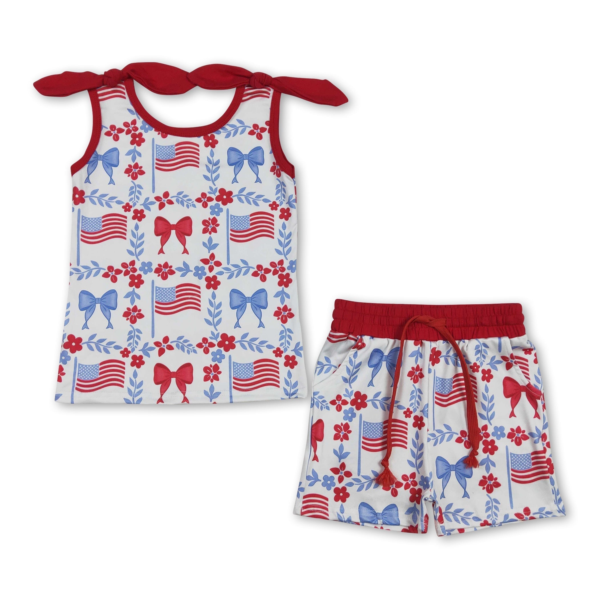 4th of July Tank Short Set