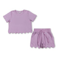 Scalloped Short Set