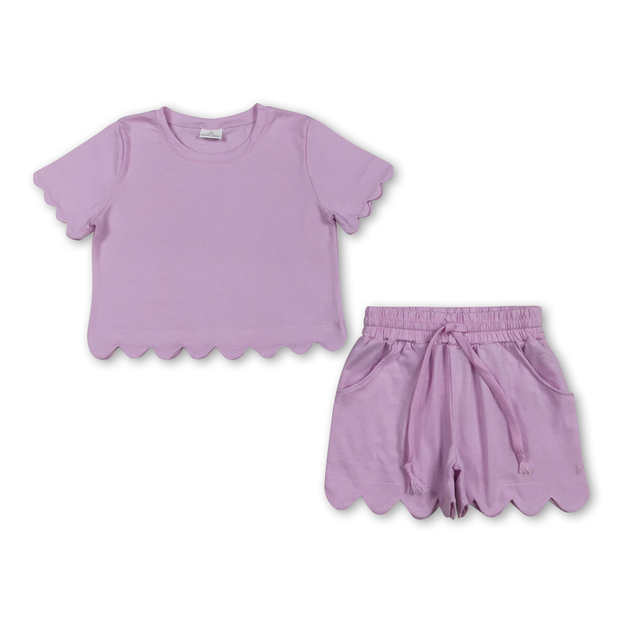 Scalloped Short Set