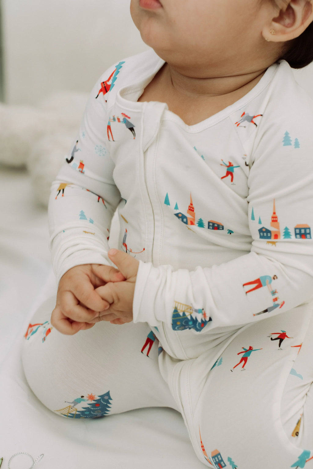 Peek-a-Boo Baby Sleeper Winter Whispers