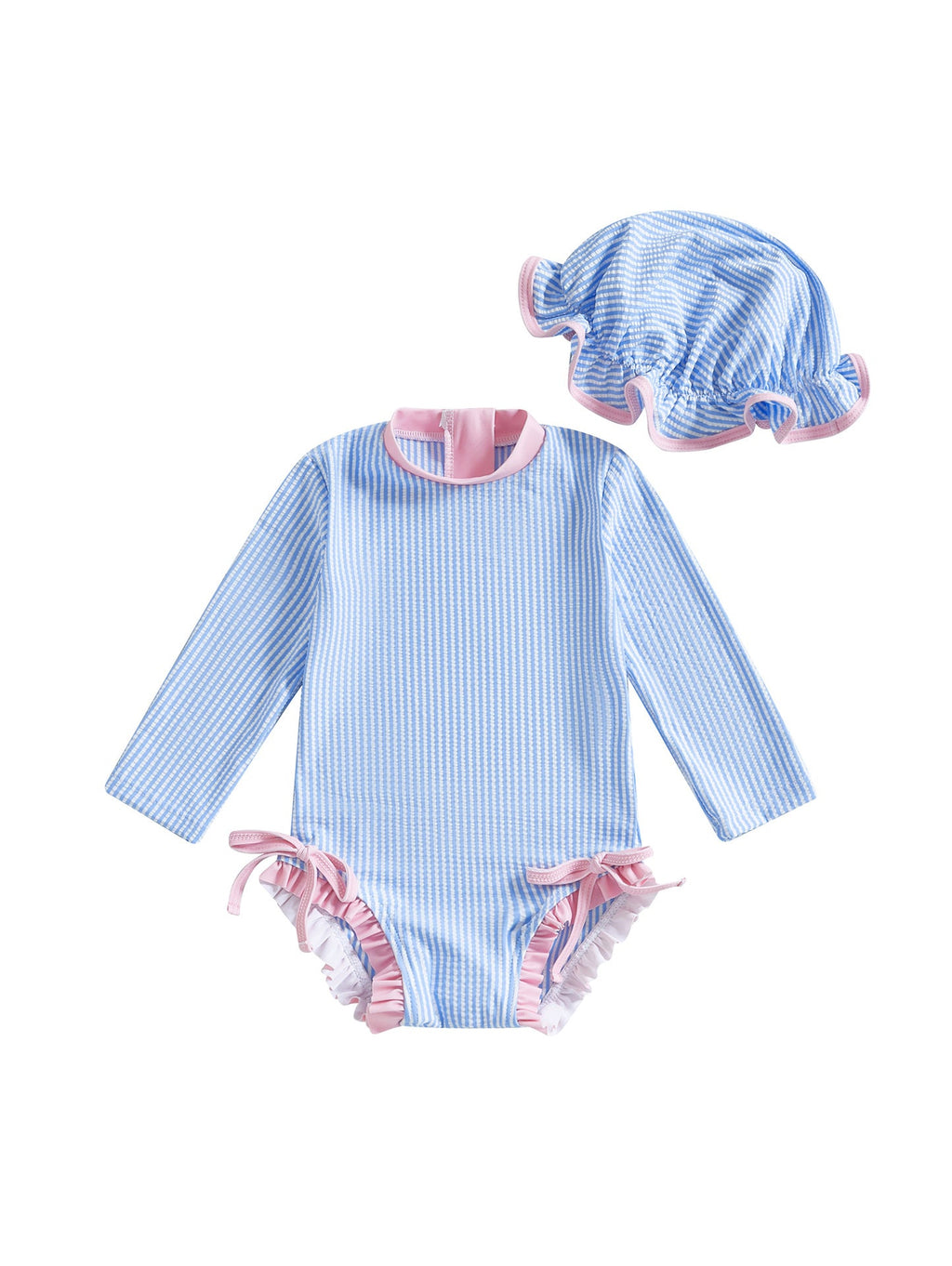 Girls Stripe Swimsuit - More Colors Available