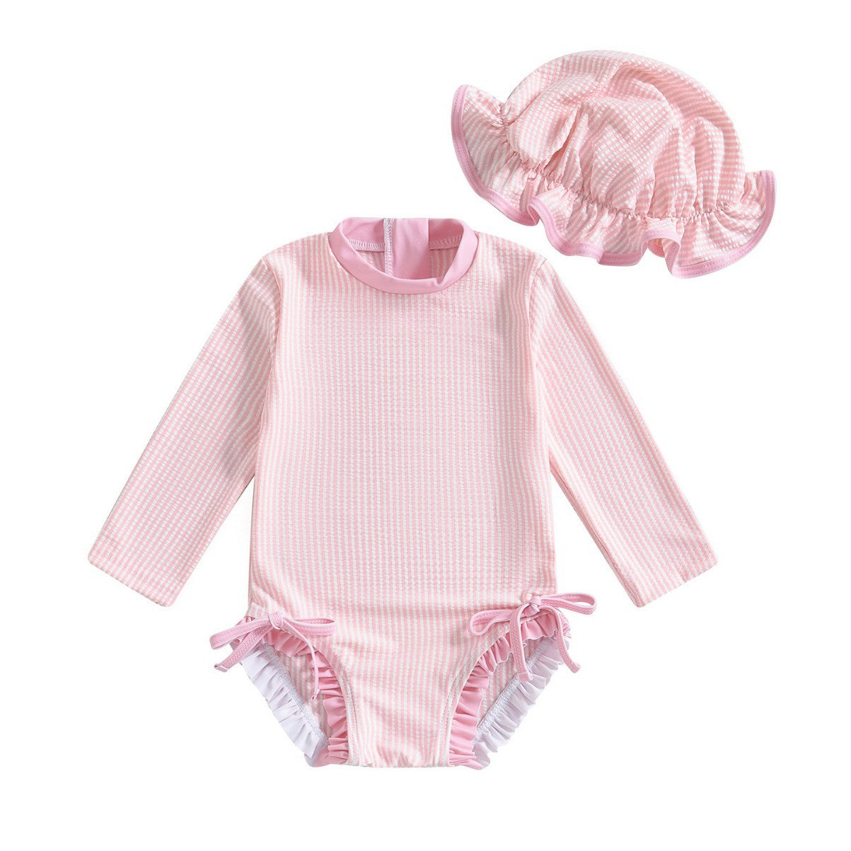 Girls Stripe Swimsuit - More Colors Available