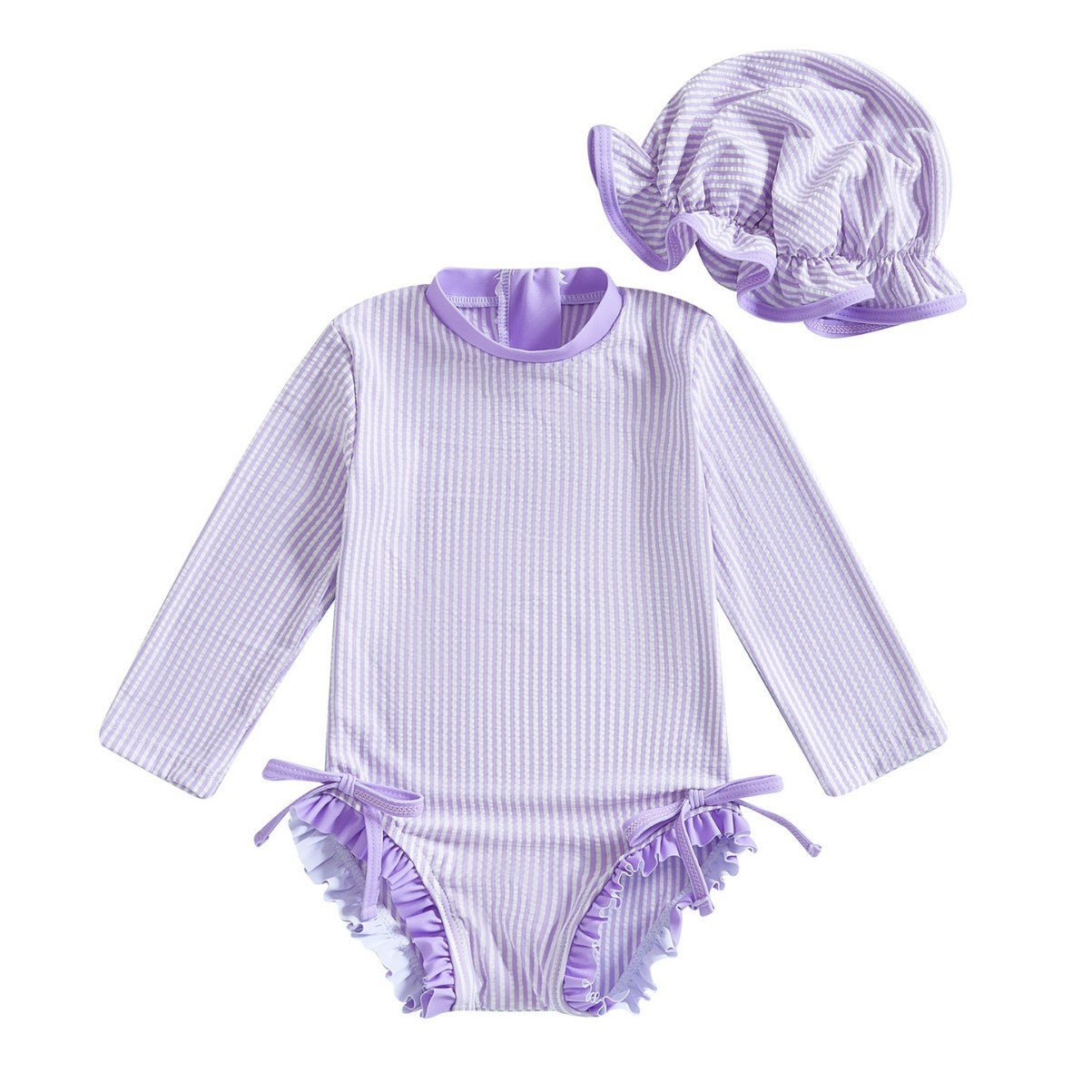 Girls Stripe Swimsuit - More Colors Available