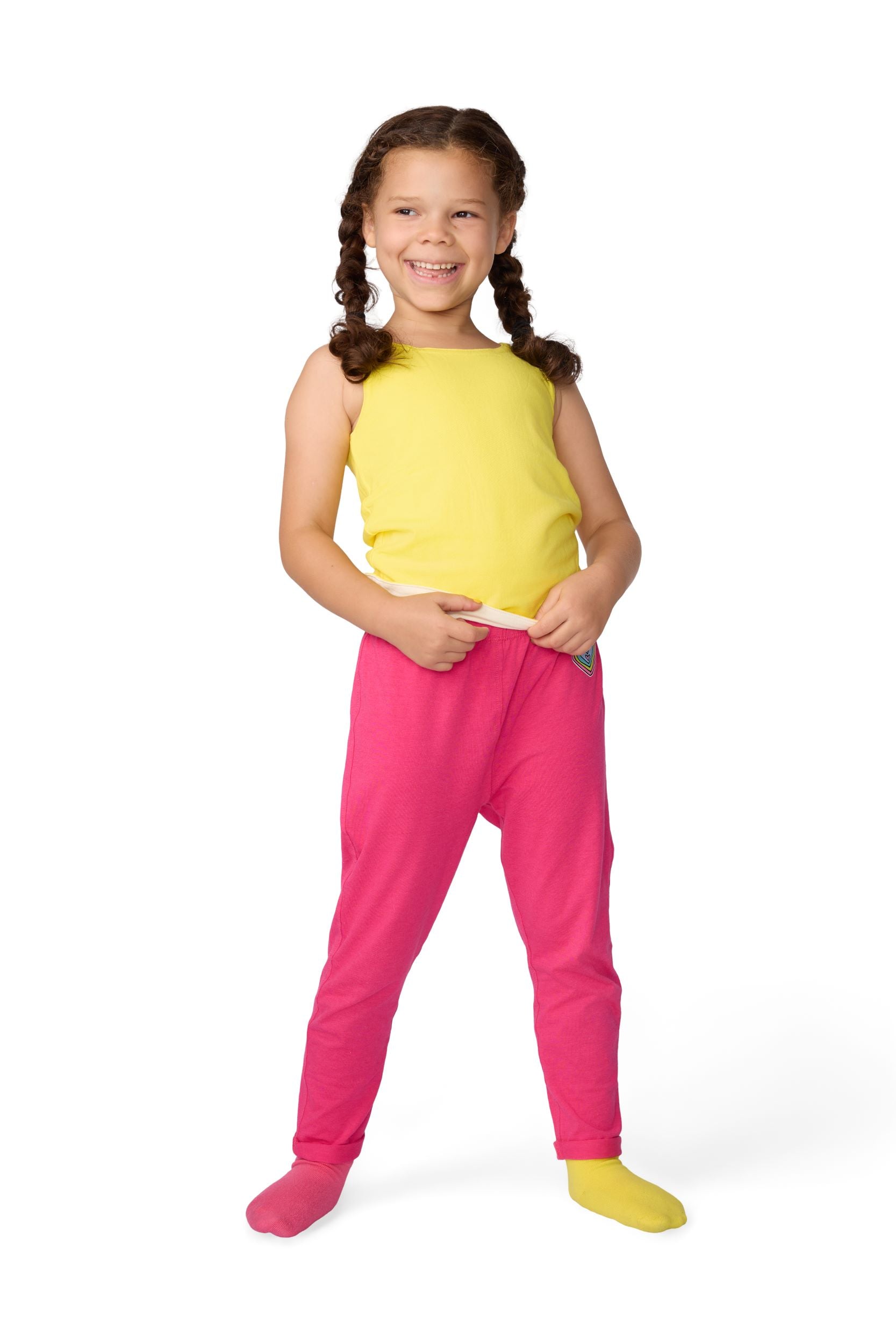 The Sensory Compression Comfort Reversible Tank - Pink/White