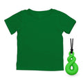 The Everyday Sensory Friendly Green Tee w Chewy Necklace Bundle