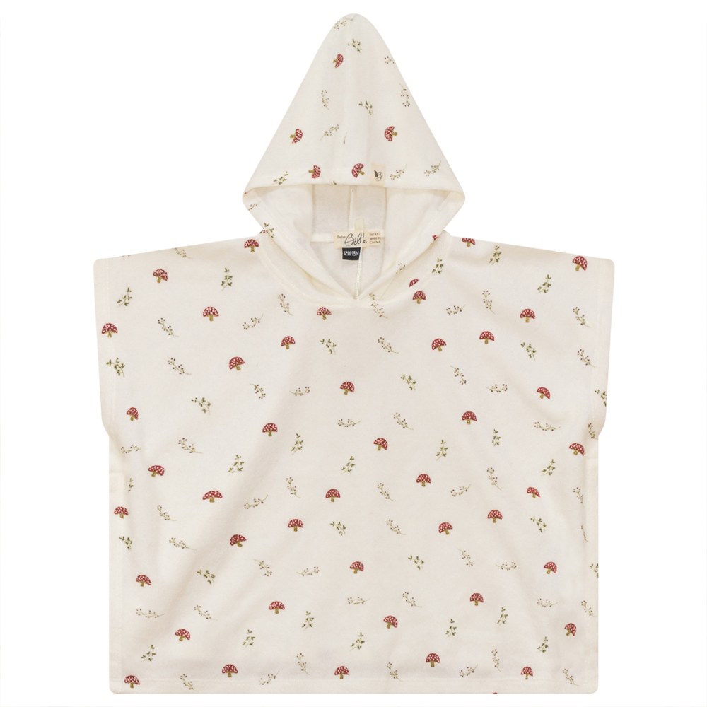 Printed Terry Poncho