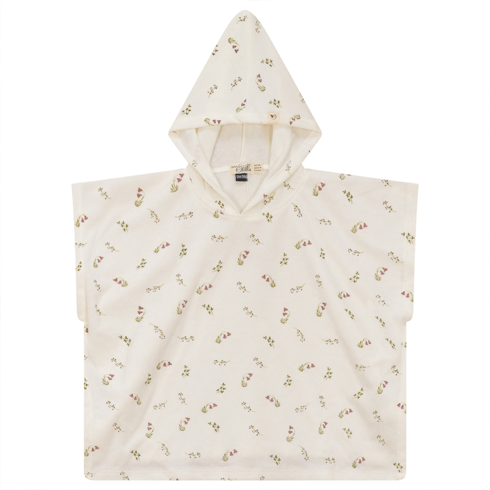 Printed Terry Poncho