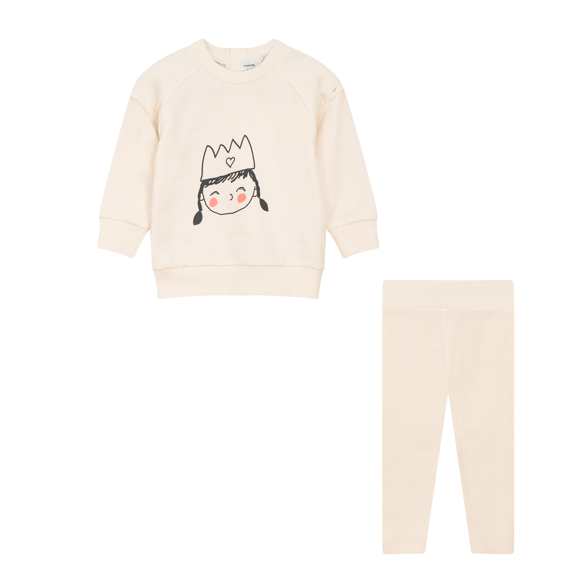 Crown Print 2Pc Set