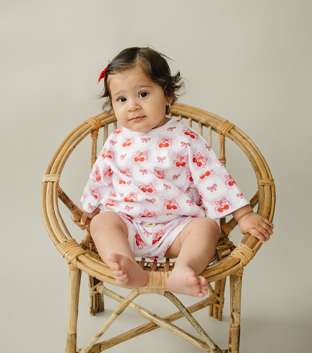 Shorts Set | Checkered Cherry