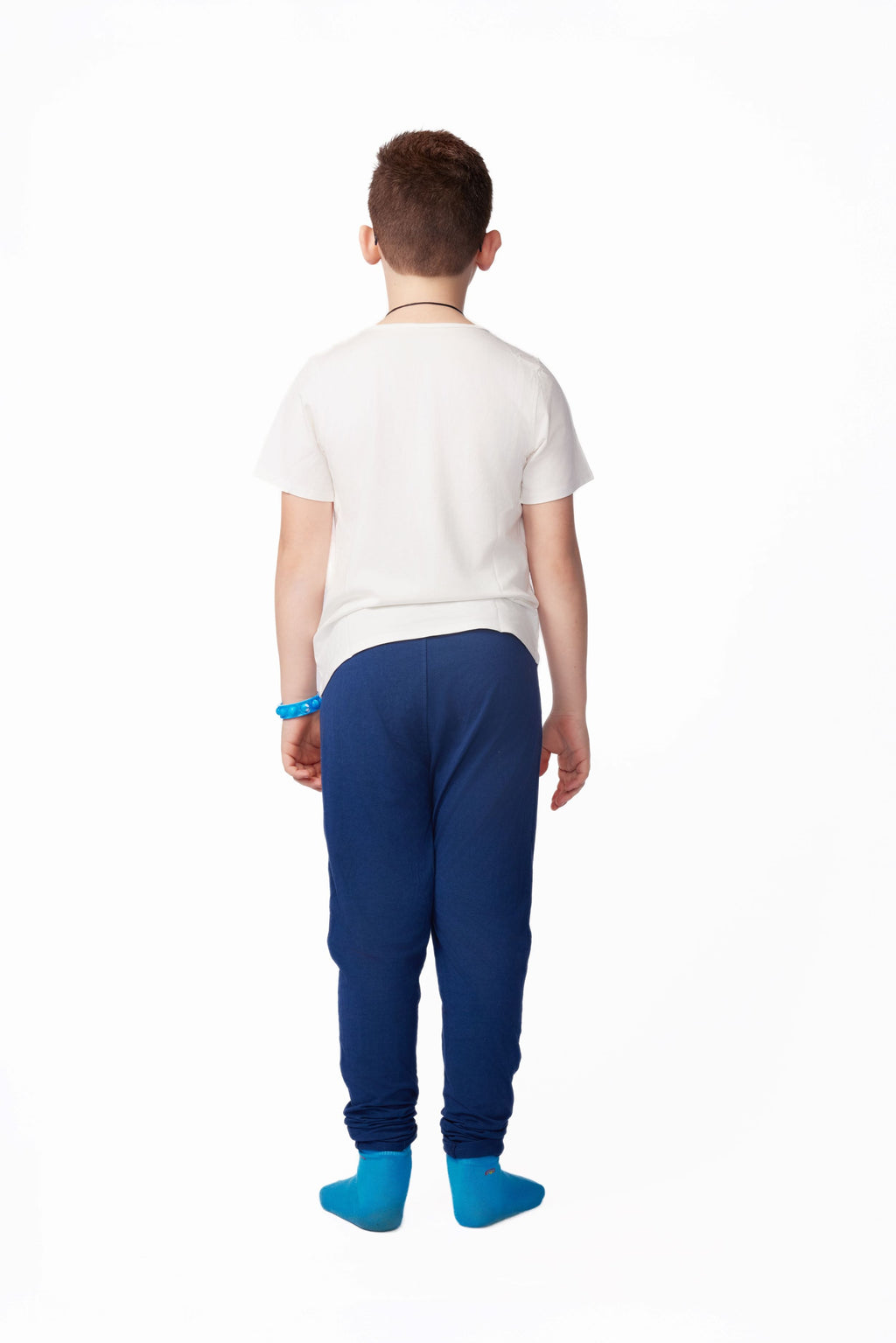 The Everyday Sensory Friendly White Tee w Chewy necklace