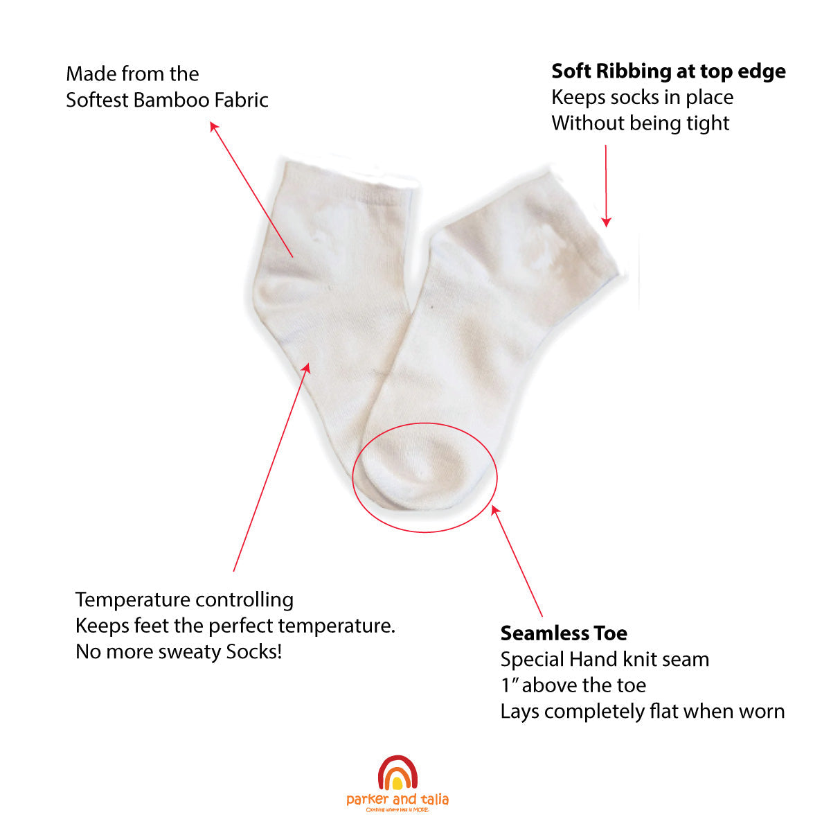 SmoothToe™ Ankle Socks – 5 Pack (Multi Color)