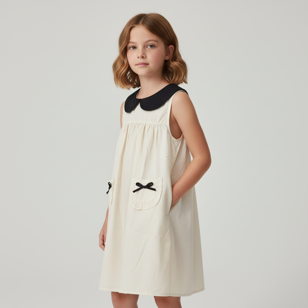 Classic Peter Pan Cotton Dress