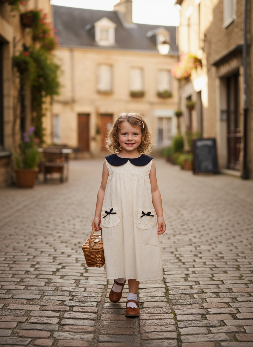Classic Peter Pan Cotton Dress